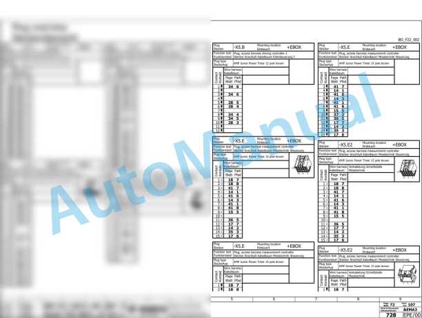 Bomag BW 220 D-5 Single Drum Vibratory Rollers Electric Schematics Diagram 961587611001 - 961587619999 3 Bomag BW 220 D-5 Single Drum Vibratory Rollers Electric Schematics Diagram 961587611001 - 961587619999-3
