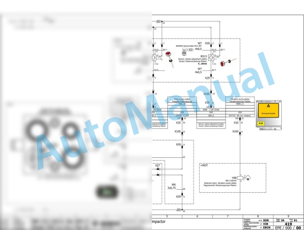 Bomag BW 226 DH-5 Single Drum Vibratory Rollers Electric, Hydraulic Schematics Diagram 101586401001 - 101586401003 3 Bomag BW 226 DH-5 Single Drum Vibratory Rollers Electric, Hydraulic Schematics Diagram 101586401001 - 101586401003-3