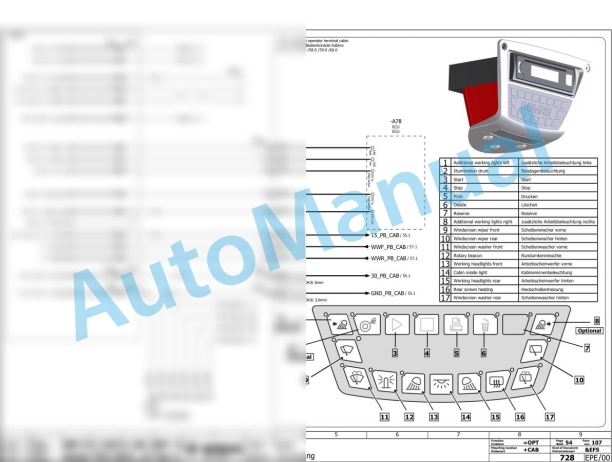 Bomag BW 226 DH-5 Single Drum Vibratory Rollers Electric Schematics Diagram 961587621001 - 961587629999 2 Bomag BW 226 DH-5 Single Drum Vibratory Rollers Electric Schematics Diagram 961587621001 - 961587629999-2