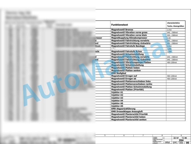 Bomag BW 226 DI-5 Single Drum Vibratory Rollers Electric Schematics Diagram 101586531001 - 101586531003 3 Bomag BW 226 DI-5 Single Drum Vibratory Rollers Electric Schematics Diagram 101586531001 - 101586531003-3