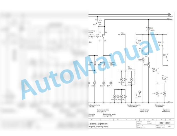 Bomag BW 24 R Rubber Tyred Rollers Electric Schematics Diagram 201530601001 - 201530602193 2 Bomag BW 24 R Rubber Tyred Rollers Electric Schematics Diagram 201530601001 - 201530602193-2
