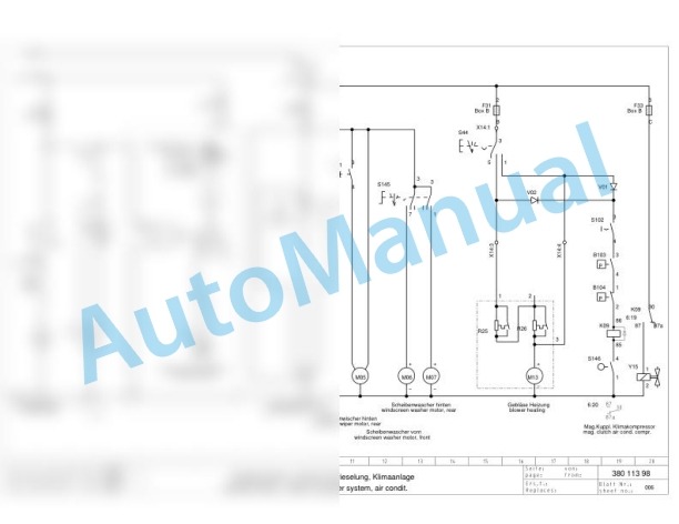Bomag BW 24 R Rubber Tyred Rollers Electric Schematics Diagram 201530601001 - 201530602193 3 Bomag BW 24 R Rubber Tyred Rollers Electric Schematics Diagram 201530601001 - 201530602193-3