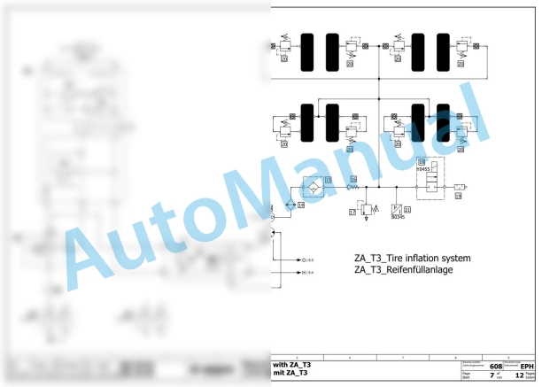 Bomag BW 28 RH Rubber Tyred Rollers Hydraulic Schematics Diagram 961538501063 - 961538509999 2 Bomag BW 28 RH Rubber Tyred Rollers Hydraulic Schematics Diagram 961538501063 - 961538509999-2