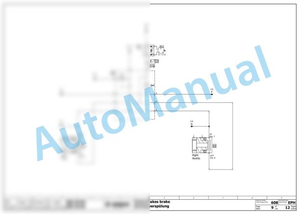 Bomag BW 28 RH Rubber Tyred Rollers Hydraulic Schematics Diagram 961538501063 - 961538509999 3 Bomag BW 28 RH Rubber Tyred Rollers Hydraulic Schematics Diagram 961538501063 - 961538509999-3