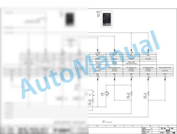 Bomag BW 90 SC-5 Tandem Vibratory Rollers Electric, Hydraulic Schematics Diagram 101462141001 - 101462149999 3 Bomag BW 90 SC-5 Tandem Vibratory Rollers Electric, Hydraulic Schematics Diagram 101462141001 - 101462149999-3