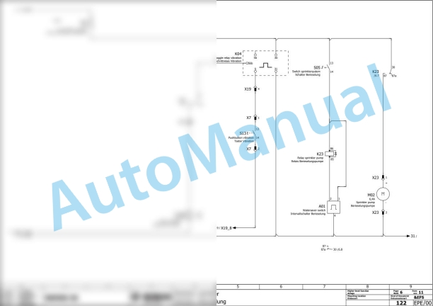 Bomag BW 900-50 Tandem Vibratory Rollers Electric Schematics Diagram 101834511001 - 101834519999 2 Bomag BW 900-50 Tandem Vibratory Rollers Electric Schematics Diagram 101834511001 - 101834519999-2