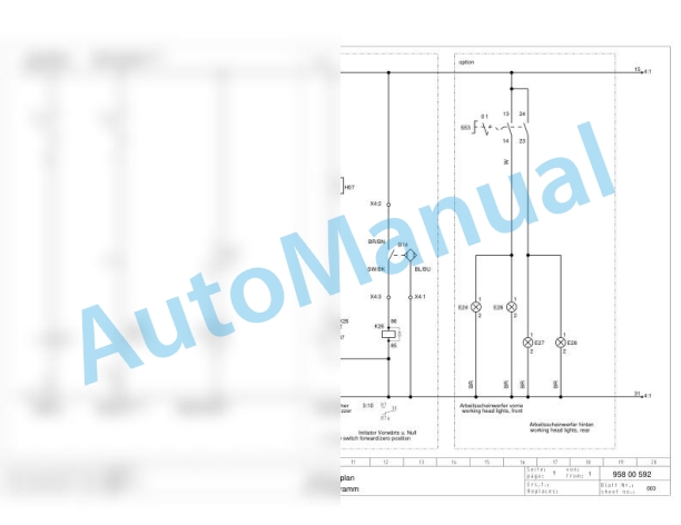 Bomag BW 900 AD Tandem Vibratory Rollers Electric, Hydraulic Schematics Diagram 101831001001 - 101831009999 2 Bomag BW 900 AD Tandem Vibratory Rollers Electric, Hydraulic Schematics Diagram 101831001001 - 101831009999-2