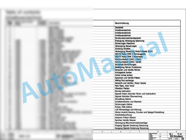 Bomag MPH 125 Soil Stabilizer - Asphalt Recycler Electric, Hydraulic, Pneumatic Schematics Diagram 101590211002 - 101590211030 2 Bomag MPH 125 Soil Stabilizer - Asphalt Recycler Electric, Hydraulic, Pneumatic Schematics Diagram 101590211002 - 101590211030-2