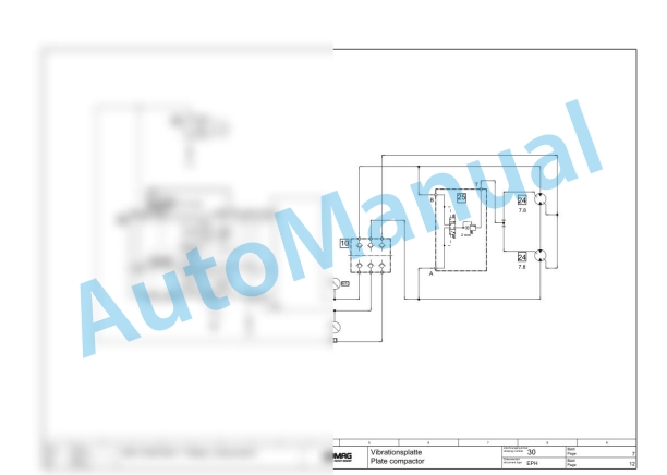 Bomag VARIOCONTROL - Single Drum Vibratory Rollers Hydraulic Schematics Diagram 101582131006 - 101582131006 2 Bomag VARIOCONTROL - Single Drum Vibratory Rollers Hydraulic Schematics Diagram 101582131006 - 101582131006-2
