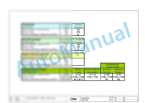 Bomag VARIOCONTROL - Single Drum Vibratory Rollers Hydraulic Schematics Diagram 101582131006 - 101582131006 3 Bomag VARIOCONTROL - Single Drum Vibratory Rollers Hydraulic Schematics Diagram 101582131006 - 101582131006-3