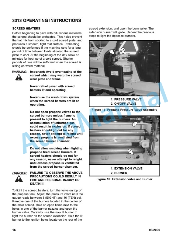 Bomag 3313 Self Propelled Paver Operating Instructions 0852742 3 Bomag 3313 Self Propelled Paver Operating Instructions 0852742-3