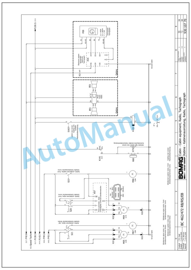 Bomag BC 462 RB, BC 472 RB, BC 472 RS, BC 462 EB Sanitary Landfill Compactor Service Manual 00891713 5 Bomag BC 462 RB, BC 472 RB, BC 472 RS, BC 462 EB Sanitary Landfill Compactor Service Manual 00891713 - Image 5