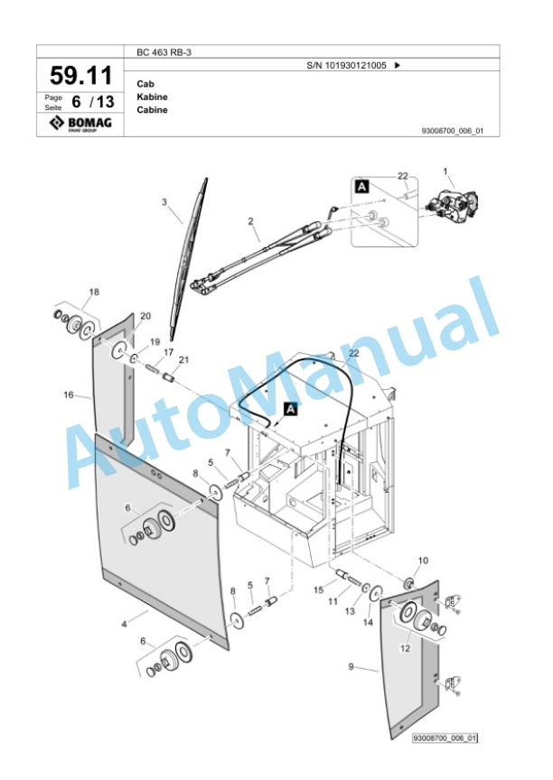 Bomag BC 463 RB-3 Sanitary Landfill Compactor Spare Parts Catalogue 00825133 2 Bomag BC 463 RB-3 Sanitary Landfill Compactor Spare Parts Catalogue 00825133-2