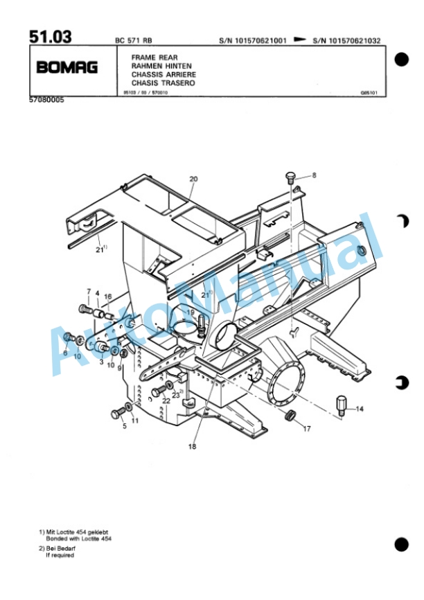 Bomag BC 571 RB Sanitary Landfill Compactor Spare Parts Catalogue 00816033 2 Bomag BC 571 RB Sanitary Landfill Compactor Spare Parts Catalogue 00816033-2