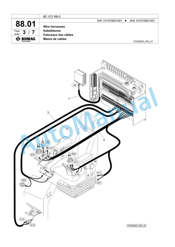 Bomag BC 572 RB-2 Sanitary Landfill Compactor Spare Parts Catalogue 00818893 3 Bomag BC 572 RB-2 Sanitary Landfill Compactor Spare Parts Catalogue 00818893-3