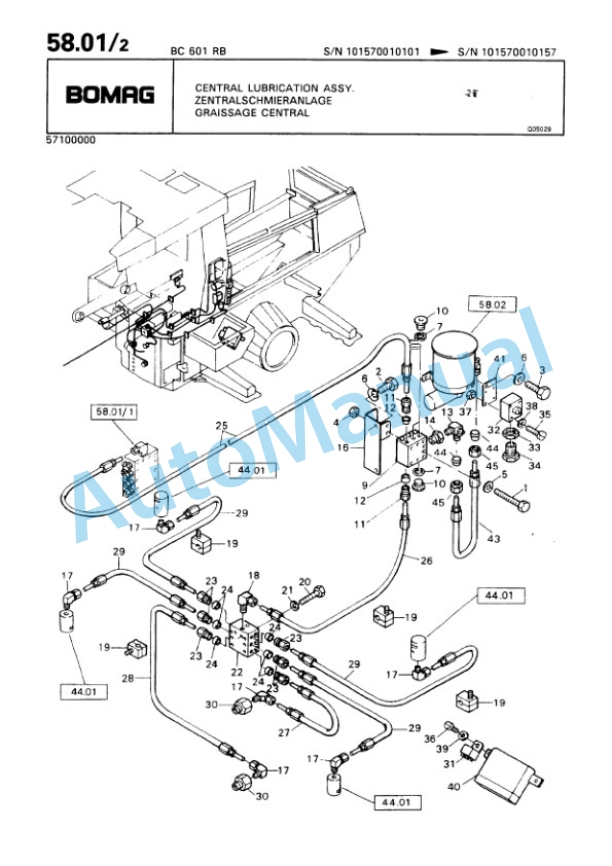 Bomag BC 601 RB Sanitary Landfill Compactor Spare Parts Catalogue 00816012 5 Bomag BC 601 RB Sanitary Landfill Compactor Spare Parts Catalogue 00816012-5