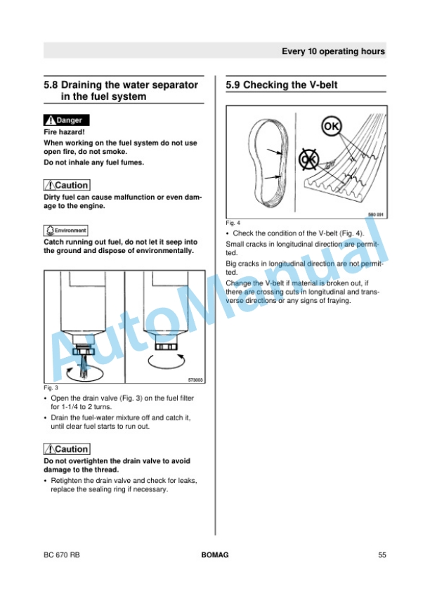 Bomag BC 670 RB Refuse Compactor Operating and Maintenance Instructions 00816061 2 Bomag BC 670 RB Refuse Compactor Operating and Maintenance Instructions 00816061-2
