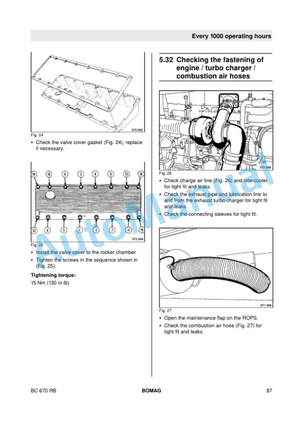 Bomag BC 670 RB Refuse Compactor Operating and Maintenance Instructions 00816061 4 Bomag BC 670 RB Refuse Compactor Operating and Maintenance Instructions 00816061-4