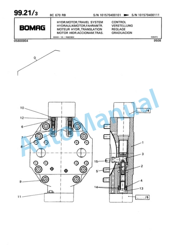 Bomag BC 670 RB Sanitary Landfill Compactor Spare Parts Catalogue 00816002 4 Bomag BC 670 RB Sanitary Landfill Compactor Spare Parts Catalogue 00816002-4