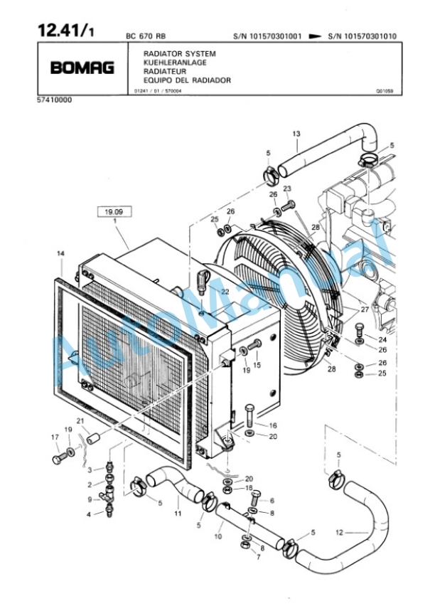 Bomag BC 670 RB Sanitary Landfill Compactor Spare Parts Catalogue 00816004 2 Bomag BC 670 RB Sanitary Landfill Compactor Spare Parts Catalogue 00816004-2
