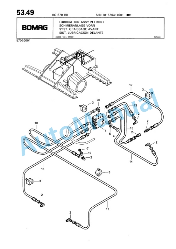 Bomag BC 670 RB Sanitary Landfill Compactor Spare Parts Catalogue 00816005 2 Bomag BC 670 RB Sanitary Landfill Compactor Spare Parts Catalogue 00816005-2
