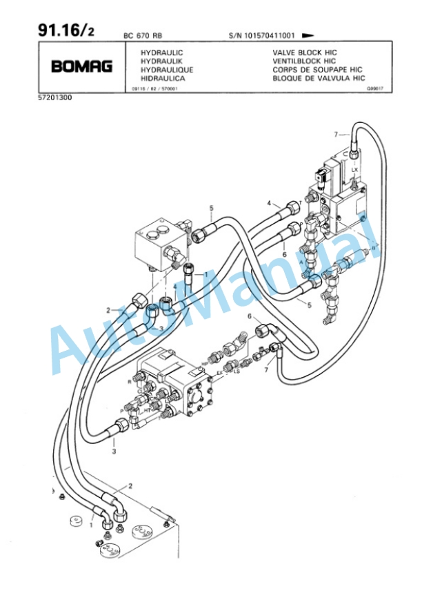 Bomag BC 670 RB Sanitary Landfill Compactor Spare Parts Catalogue 00816005 3 Bomag BC 670 RB Sanitary Landfill Compactor Spare Parts Catalogue 00816005-3
