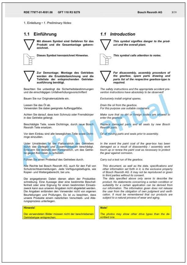 Bomag BC 672 RB-2, BC 772 RB-2, BC 772 RS-2, BC 672 EB-2, BC 772 EB-2 Sanitary Landfill Compactor Service Manual 00891153 4 Bomag BC 672 RB-2, BC 772 RB-2, BC 772 RS-2, BC 672 EB-2, BC 772 EB-2 Sanitary Landfill Compactor Service Manual 00891153 - Image 4