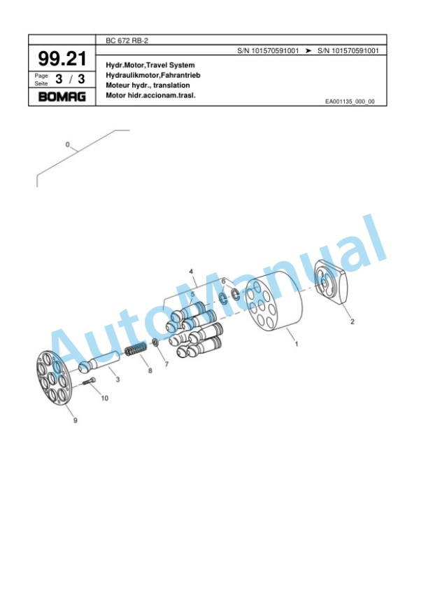 Bomag BC 672 RB-2 Sanitary Landfill Compactor Spare Parts Catalogue 00818181 5 Bomag BC 672 RB-2 Sanitary Landfill Compactor Spare Parts Catalogue 00818181-5