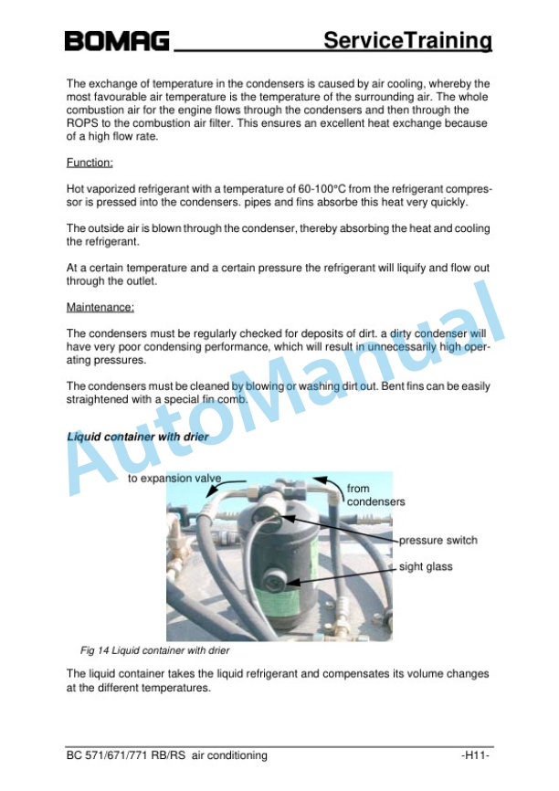 Bomag BC 771 RS Refuse Compactor Service Training 00809886 4 Bomag BC 771 RS Refuse Compactor Service Training 00809886 - Image 4