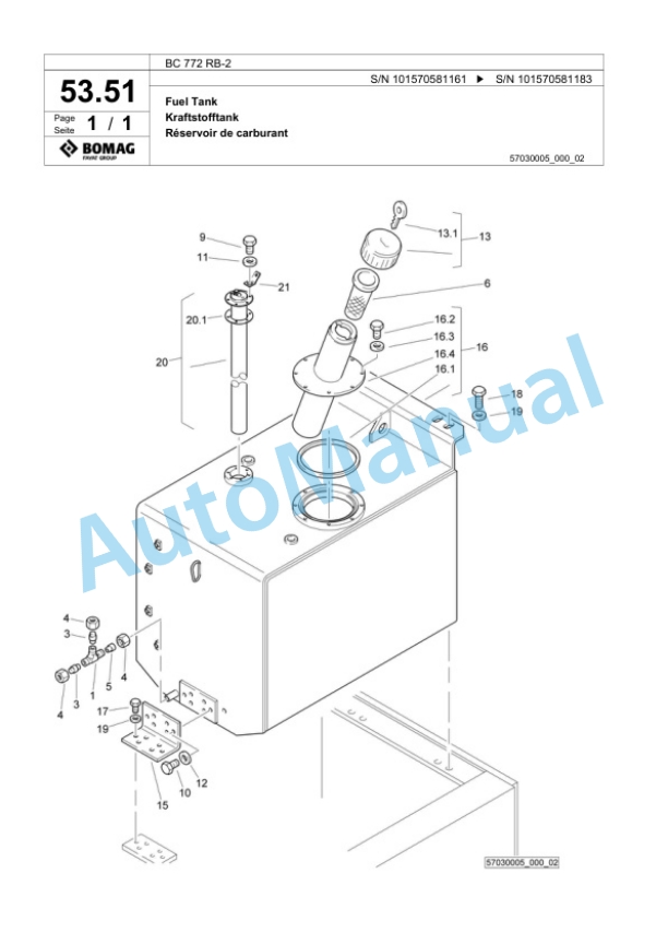 Bomag BC 772 RB-2 Sanitary Landfill Compactor Spare Parts Catalogue 00818179 2 Bomag BC 772 RB-2 Sanitary Landfill Compactor Spare Parts Catalogue 00818179-2