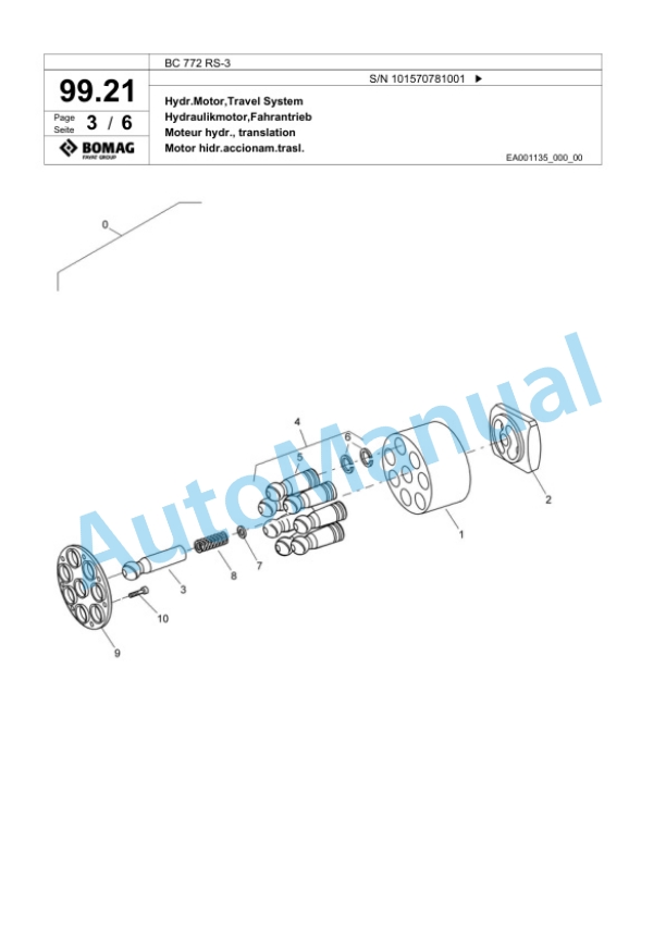 Bomag BC 772 RS-3 Sanitary Landfill Compactor Spare Parts Catalogue 00824349 4 Bomag BC 772 RS-3 Sanitary Landfill Compactor Spare Parts Catalogue 00824349-4