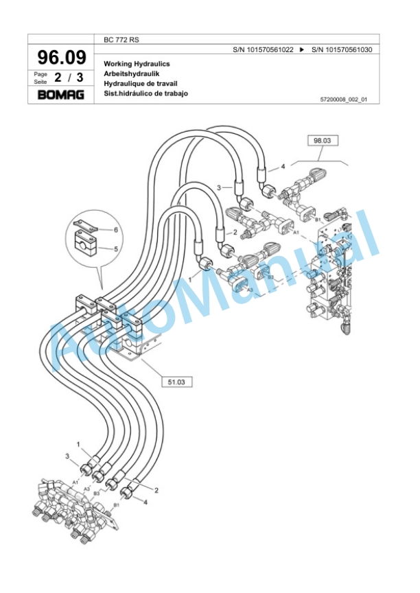 Bomag BC 772 RS Sanitary Landfill Compactor Spare Parts Catalogue 00817407 5 Bomag BC 772 RS Sanitary Landfill Compactor Spare Parts Catalogue 00817407-5