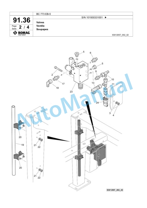 Bomag BC 773 EB-5 Sanitary Landfill Compactor Spare Parts Catalogue 00826259 4 Bomag BC 773 EB-5 Sanitary Landfill Compactor Spare Parts Catalogue 00826259-4
