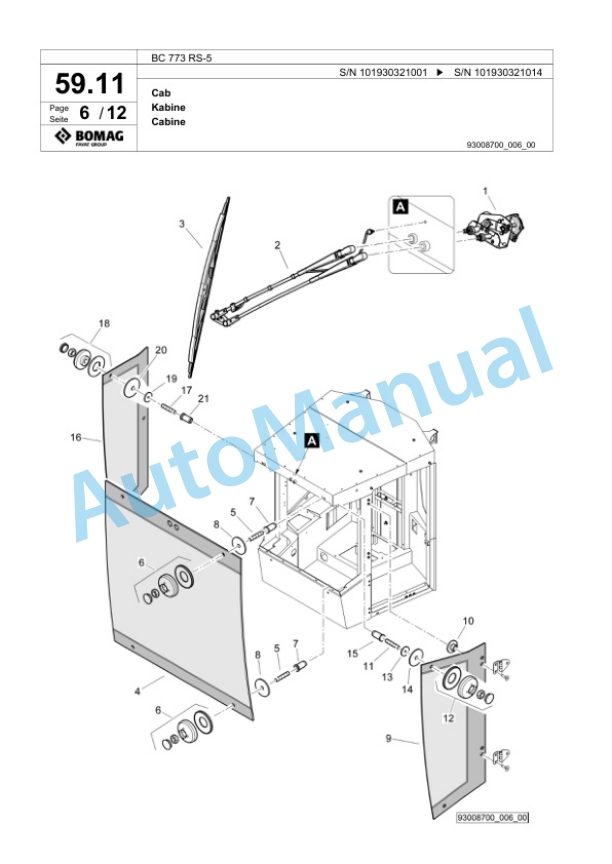 Bomag BC 773 RS-5 Sanitary Landfill Compactor Spare Parts Catalogue 00826257 2 Bomag BC 773 RS-5 Sanitary Landfill Compactor Spare Parts Catalogue 00826257-2