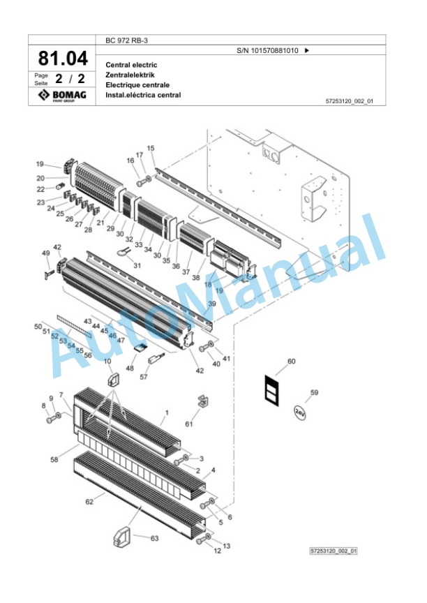 Bomag BC 972 RB-3 Sanitary Landfill Compactor Spare Parts Catalogue 00824085 2 Bomag BC 972 RB-3 Sanitary Landfill Compactor Spare Parts Catalogue 00824085-2
