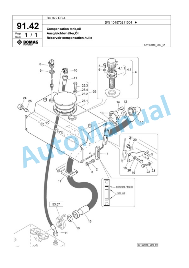 Bomag BC 972 RB-4 Sanitary Landfill Compactor Spare Parts Catalogue 00824899 3 Bomag BC 972 RB-4 Sanitary Landfill Compactor Spare Parts Catalogue 00824899-3