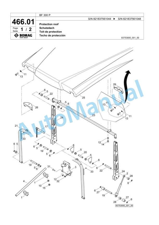 Bomag BF 300 P Paver Spare Parts Catalogue 00800647 2 Bomag BF 300 P Paver Spare Parts Catalogue 00800647-2