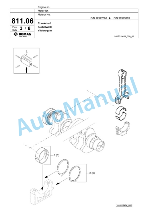 Bomag BF 600 C-2 S 600 HMI 1.0 Paver Spare Parts Catalogue 00825919 4 Bomag BF 600 C-2 S 600 HMI 1.0 Paver Spare Parts Catalogue 00825919-4