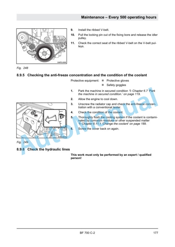 Bomag BF 700 C-2 Paver Operating and Maintenance Instructions 00820031 5 Bomag BF 700 C-2 Paver Operating and Maintenance Instructions 00820031 - Image 5