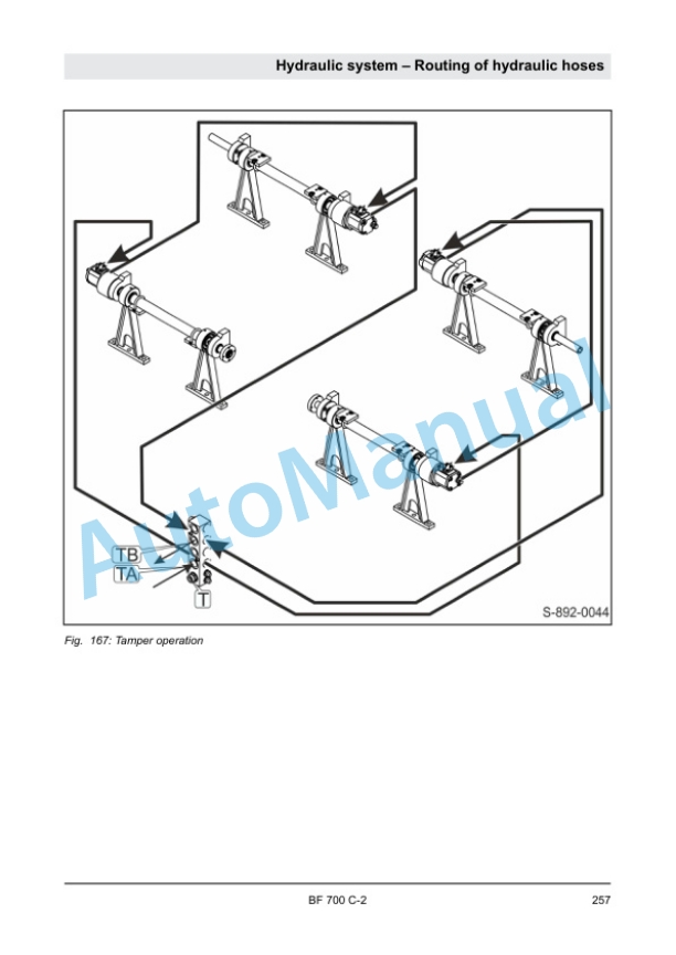 Alternative view of Bomag BF 700 C-2 Paver Service Manual 00840018