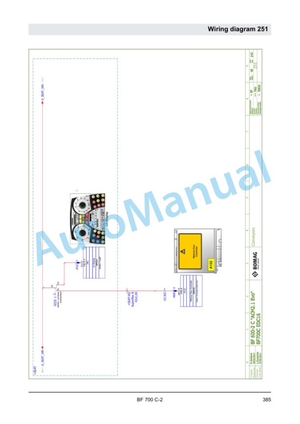 Bomag BF 700 C-2 Paver Service Manual 00840018 4 Bomag BF 700 C-2 Paver Service Manual 00840018 - Image 4