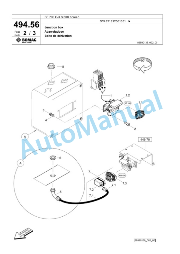 Bomag BF 700 C-3 S 600 Korea5 Paver Spare Parts Catalogue 00827127 2 Bomag BF 700 C-3 S 600 Korea5 Paver Spare Parts Catalogue 00827127-2