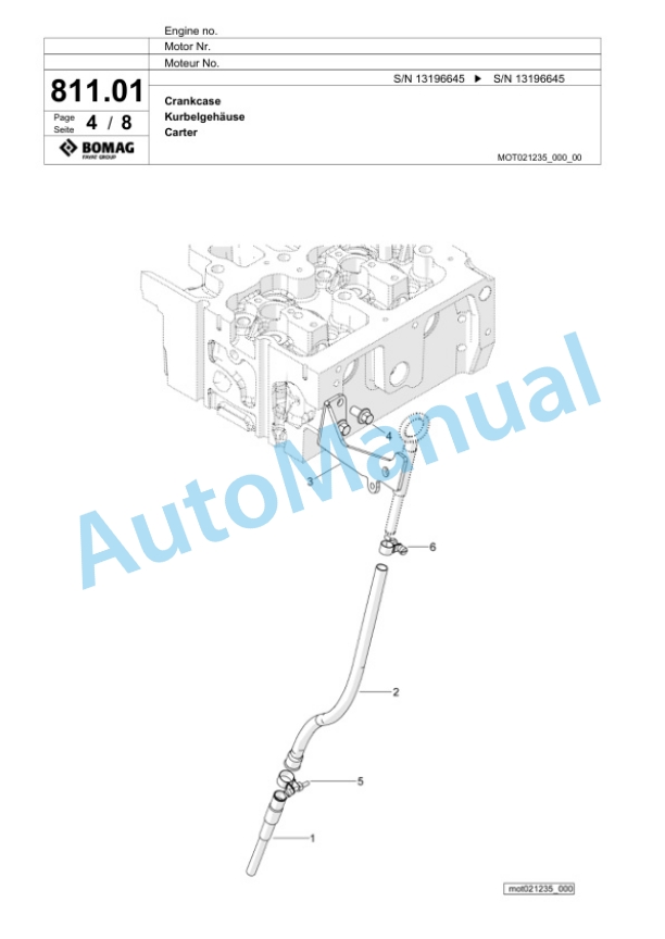 Bomag BF 800 C-3 S 500 St.V Paver Spare Parts Catalogue 00826983 5 Bomag BF 800 C-3 S 500 St.V Paver Spare Parts Catalogue 00826983-5