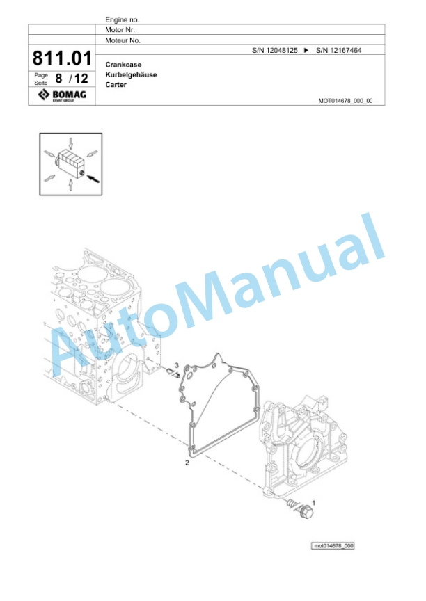 Bomag BF 800 C S300 Paver Spare Parts Catalogue 00800941 4 Bomag BF 800 C S300 Paver Spare Parts Catalogue 00800941-4