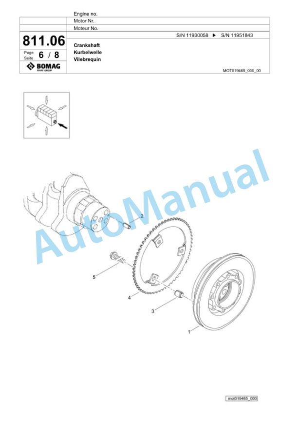 Bomag BF 800 C S500 Paver Spare Parts Catalogue 00800935 4 Bomag BF 800 C S500 Paver Spare Parts Catalogue 00800935-4