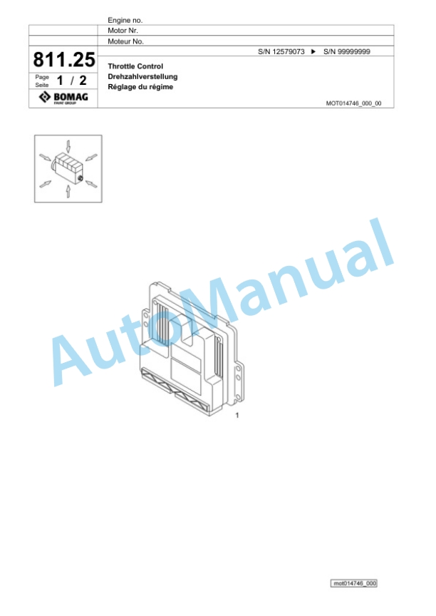 Bomag BF 800 C S500 Paver Spare Parts Catalogue 00826231 4 Bomag BF 800 C S500 Paver Spare Parts Catalogue 00826231-4