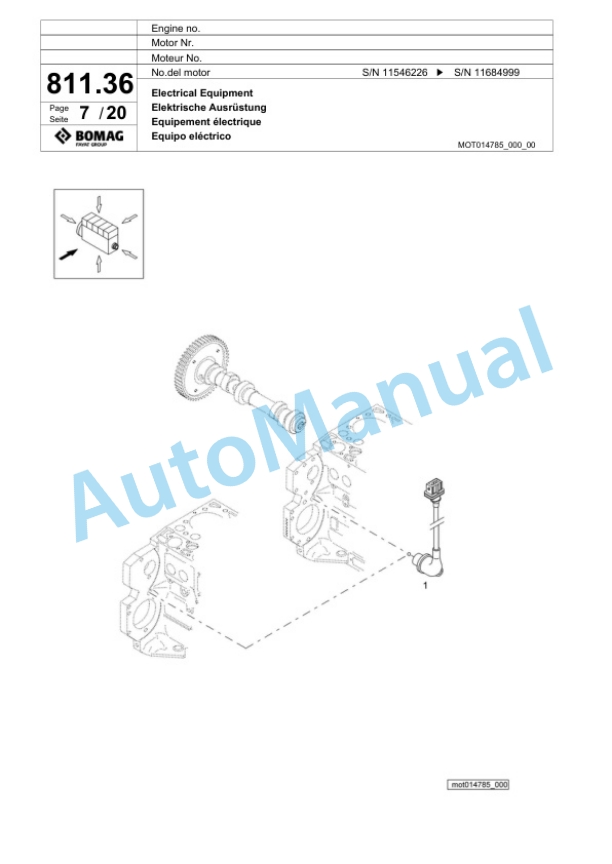 Bomag BF 800 C S600 Paver Spare Parts Catalogue 00824541 5 Bomag BF 800 C S600 Paver Spare Parts Catalogue 00824541-5