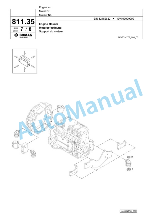 Bomag BF 800 C S600 Paver Spare Parts Catalogue 00826229 5 Bomag BF 800 C S600 Paver Spare Parts Catalogue 00826229-5