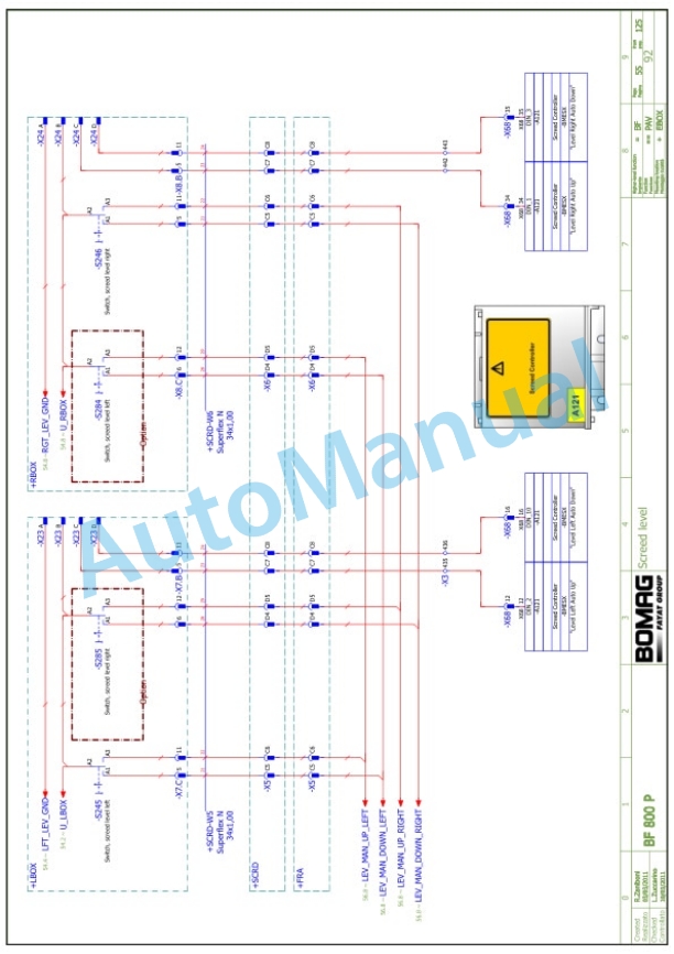 Bomag BF 800 P Road Finisher Service Manual 00892154 3 Bomag BF 800 P Road Finisher Service Manual 00892154 - Image 3