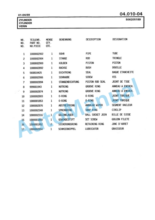 Bomag BG 160T Motor Grader Spare Parts Catalogue 00811214 2 Bomag BG 160T Motor Grader Spare Parts Catalogue 00811214-2
